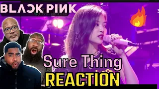 First Time Reaction to BLACKPINK! (Miguel Sure Thing Cover)