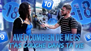 AVEC COMBIEN DE MECS T'AS COUCHÉ DANS TA VIE ?! - Micro Trottoir