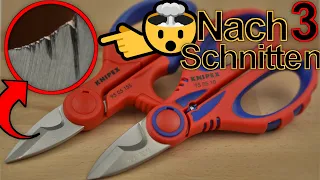 KNIPEX Schere für Elektriker 🤨 GEHEIMTIPP oder nur als BASTELSCHERE brauchbar?! 🤭 | Test und Review