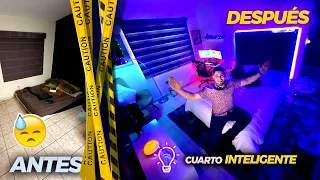 REMODELACIÓN de mi CUARTO. *Cambio extremo*  🤖💡 Funciona todo INTELIGENTE