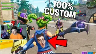 So we made 100% CUSTOM SKINS in Fortnite.. (Fortnite Battle Royale)