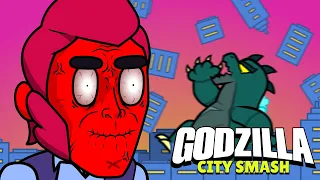 Brawlstars animation Godzilla city smash