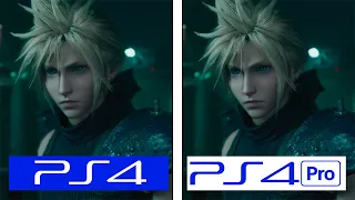 Final Fantasy VII Remake | PS4 vs PS4 Pro | Graphics Comparison | Comparativa