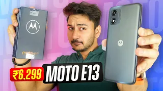 Moto e13 Unboxing And First Impressions ⚡ 5000mAh, 4GB RAM, Tigor T606 & More