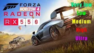 Forza Horizon 4 | RX 550 2GB + Core i5-10400 | All Settings Tested