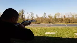 Olympic trap in slowmotion with Rizzini Vertex