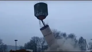 Взрыв водонапорной башни в Витебском районе
