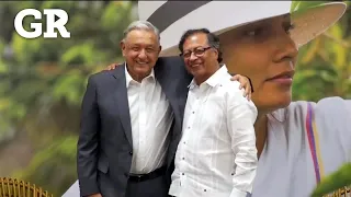 Se reúne AMLO con Petro en Colombia