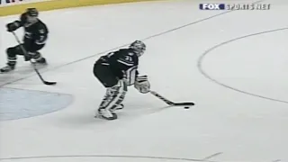 Evgeni Nabokov Scores A Goal (03-10-2002)