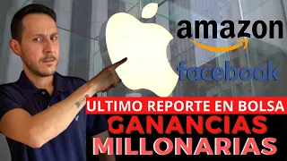 Apple Amazon y Facebook reportan GANANCIAS MILLONARIAS – Análisis de Acciones + BITCOIN
