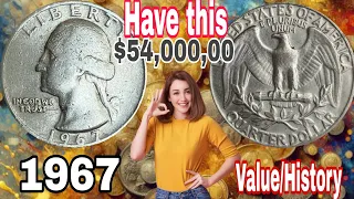 1967 Washington Quarter Dollar value and history:: How Much is it worth Today?