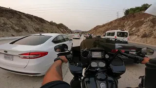 Back Riding...Los Angeles Lane Splitting on my Harley Bagger