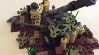 Lego WW2 M3 American Light Field Howitzer Moc