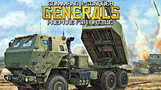 USA HIMARS MLRS vs RUS and CHI (PREPARE FOR BATTLE MOD) C&C Generals Zero Hour