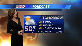 Video: Sunny, but cold; mild weather for weekend