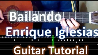 Como tocar "Bailando" Enrique Iglesias Guitar Tutorial