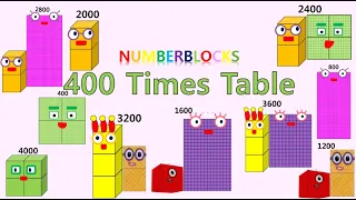 LEARN 400 TIMES TABLE Multiplication (with numberblocks)