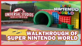 Full Walkthrough Tour of Super Nintendo World at Universal Studios Hollywood