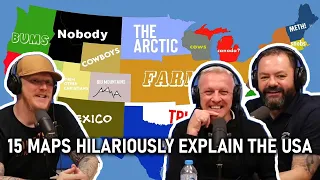 15 Maps Hilariously Explain the United States of America REACTION | OFFICE BLOKES REACT!!