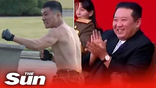 North Korea military break bricks with bare hands in bizarre 'show of force'