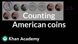 Counting American coins | Measurement and data | Early Math | Khan Academy