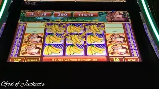 Full screen on the Wild Monkeys slot/big wins/Empire city casino[God of Jackpots]