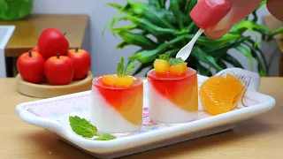 Best of Miniature 🍝 Dessert Panna Cotta Recipe | Miniature Cooking 🥭