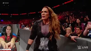 WWE Raw 9/25/17 Bayley Sasha vs Emma Nia Jax