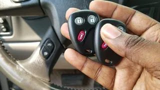 How to program keyless entry remote for GM / Chevrolet / GMC1998-2006