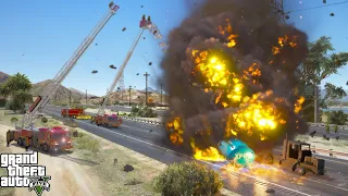 Massive Fuel Tanker Explosion in GTA 5