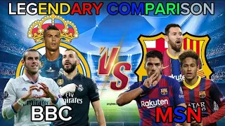 Real Madrid 2017 (BBC) 🆚  Barcelona 2015 (MSN),Trio comparison,,🔥🎯🎯