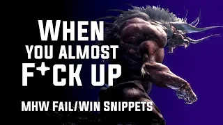 When you almost F*ck up Behemoth run | Monster Hunter World Funny Snippets (unedited)