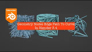 LIVENODING Geometry Nodes Study Edge Path Nodes 1