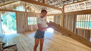 150 Days Build a wooden house TIMELAPSE wild life alone
