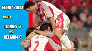 turkey vs belgium( first half ) Euro 2000