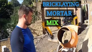 mixing mortar- bricklaying tips