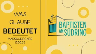 Gottesdienst-Livestream der Baptisten am Südring