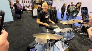 Greg Bissonette NAMM 2024 “Fool In The Rain” Shuffle Anaheim, California January 26, 2024