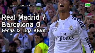 Real Madrid 7 Barcelona 0 - Liga BBVA Fecha 12 (Parodia)