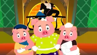 Three Little Pigs in Hindi | थ्री लिटिल पिग्स | Hindi Fairy Tales | Moral Stories for Kids