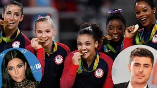 Celebs React to EPIC USA Women's Gymnastics Team Gold Medal at Rio Olympics 2016