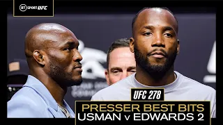 Kamaru Usman vs Leon Edwards UFC 278 Press Conference Best Bits