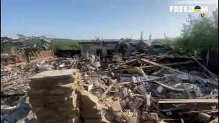 Обстрел Славянска. Оккупанты разрушили дом в частном секторе