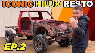 VINTAGE HILUX saved from JUNKYARD & restored! Jocko's ground-up rebuild of his Dream 4WD