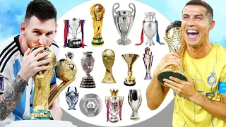 Lionel Messi Vs Cristiano Ronaldo All Trophies - The Greatest of all Time🐐