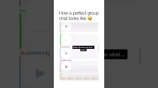 how to chat perfect group chat looks like? #shorts #viral