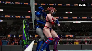 (REQUEST)  SEXY HARLEY QUINN VS BATMAN  ( iron man match )