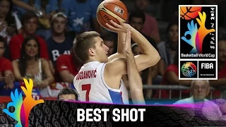 Trojka! Bogdan Bogdanovic's three beats the buzzer - 2014 FIBA Basketball World Cup