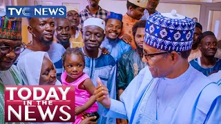 (WATCH VIDEO) President Buhari Meets with 23 Freed Kaduna Train Passengers