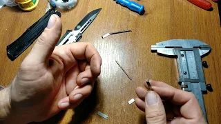 Ремонт автоматического  ножа (Мастер Клинок) ремонт механизма выброса.